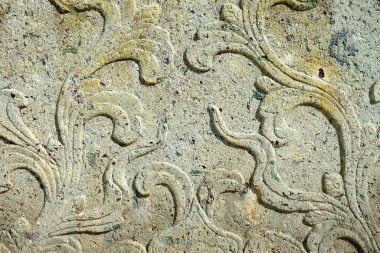 Taş Duvarda Klasik Tayland Heykeli.