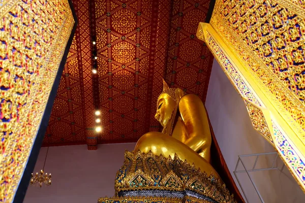 Antikes Goldenes Buddha Bild Wat Prayoon Wongsawat Tempel Einem Berühmten — Stockfoto