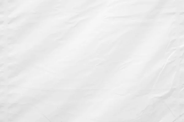 ホワイトのしわのあるキャンバステクスチャ背景 — ストック写真