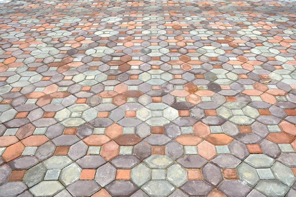 Old Pavement Brick Footpath Background — Stock Photo, Image