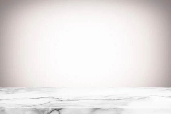 Abstrakcyjny Luksusowy Marmurowy Stół Rozmytym Białym Gradientowym Tłem Tekstury Ziarnem — Zdjęcie stockowe