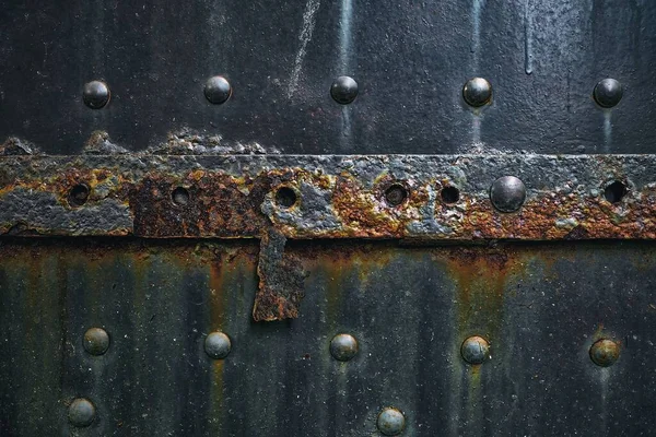 Antiguo Rusty Metal Prison Gate Fondo —  Fotos de Stock