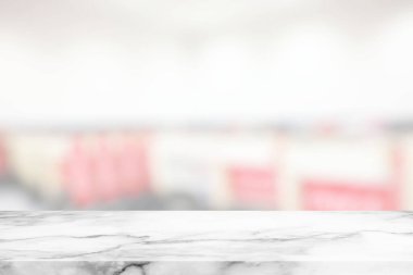 Bulanık Süpermarket Cart Alanı Arkaplanlı Soyut Marble White.