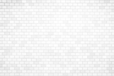 Beyaz Döşeme Tuğla Duvar dokusu Arkaplanı.