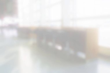 Bulanık Beyaz Kütüphane Salonu Arkaplanı.