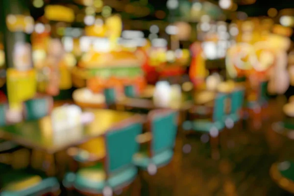 Abstraktní Rozmazané Restaurace Kavárna Interiér Pozadí — Stock fotografie