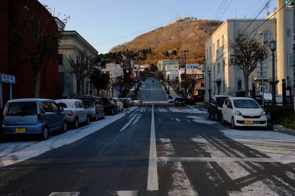 2019年11月15日 日本北海道一个有名的旅游胜地 冬日客场缆车山风景区 — 图库照片