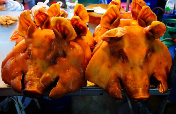 Receta Cabeza Cerdo Asada Para Año Nuevo Chino —  Fotos de Stock