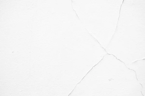 白色裂缝混凝土墙体背景与文本空间 — 图库照片