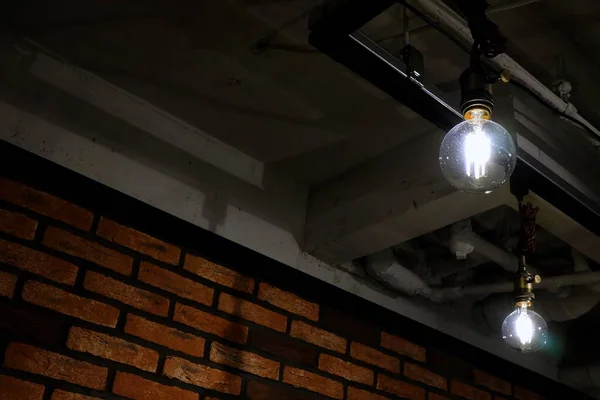 Dusted Light Bulb Ceiling Basement — Stock Photo, Image