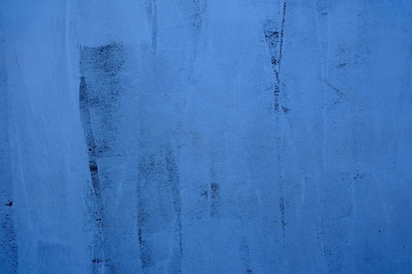 Синій Пензлик Малювання Фоні Текстури Бетонної Стіни — стокове фото