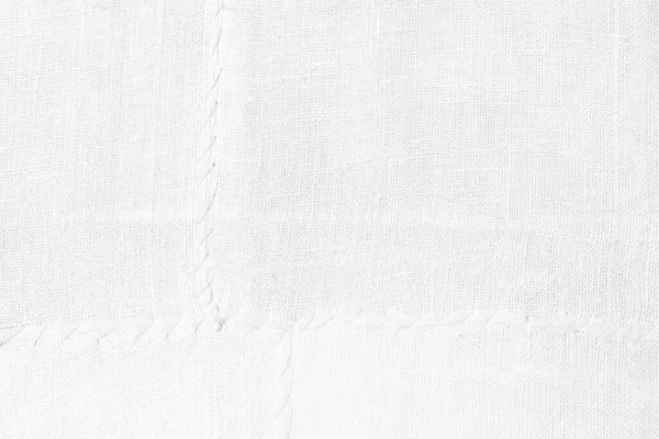 White Coarse Burlap Canvas Textur Hintergrund — Stockfoto