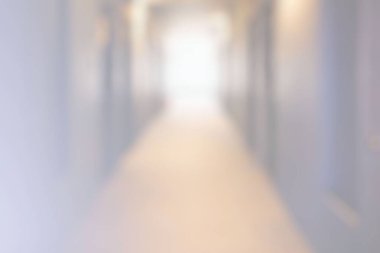 Yurt Arkaplanındaki Bulanık Beyaz Koridor.