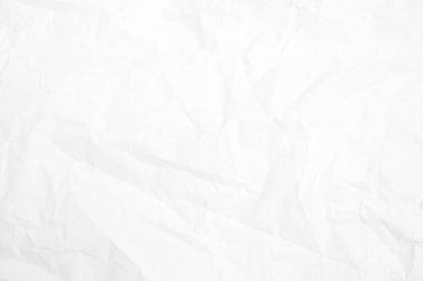 beyaz buruşmuş kağıt doku arkaplanı.
