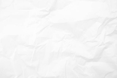 beyaz buruşmuş kağıt doku arkaplanı.
