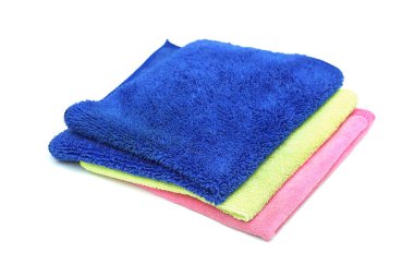 Beyaz izole mikrofiber bez yığını                              