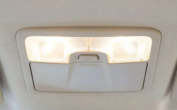 A lamp inside a car