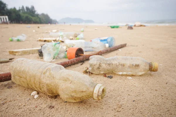 Basura Mar Que Afecta Las Vidas Marinas Concepto Problema Ambiental — Foto de Stock