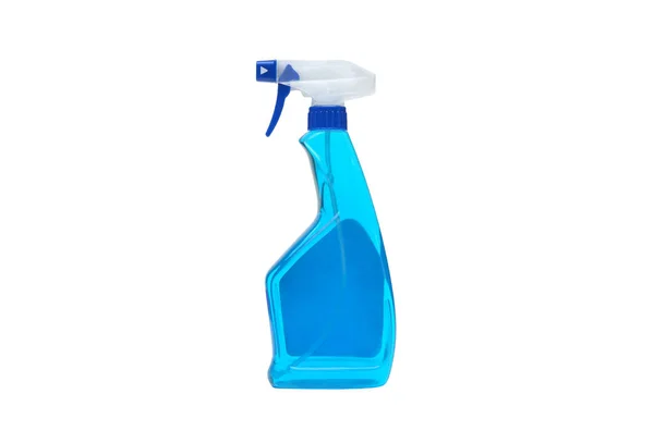 Ett Glas Cleaner Spray Isolerad Vit — Stockfoto