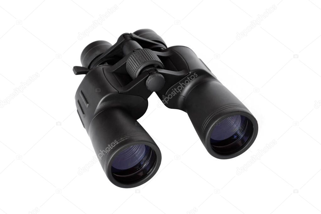 Binoculars isolated on white                               