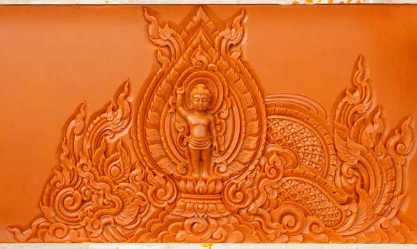 Ubonratchathani Gyertyafény Fesztivál Egy Gyertyát Faragott Egy Kis Buddha — Stock Fotó