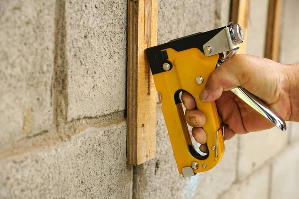 Pistola Fiocco Resistente Uso Con Lavorazione Del Legno — Foto Stock