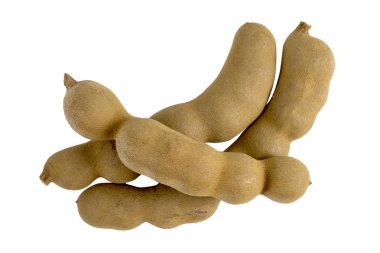 Tamarind beyaz arkaplanda izole edildi