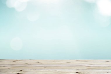 Ahşap masa üstü üzerinde bulanıklık doğa arka plan