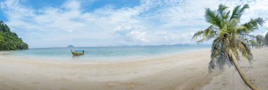 Dağ ve denizde Panorama yaz manzara