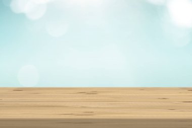 Ahşap masa üstü üzerinde bulanıklık doğa arka plan