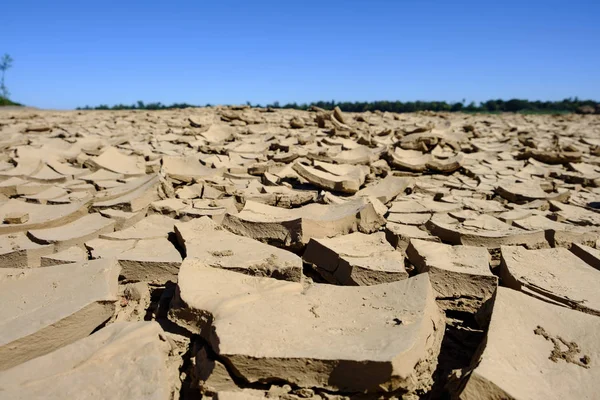 Textura de tierra agrietada seca — Foto de Stock