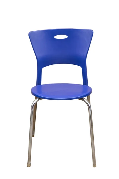 Blue plastic chair — Stock Photo, Image