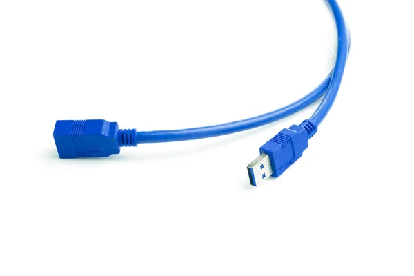Blaues USB-Kabel — Stockfoto