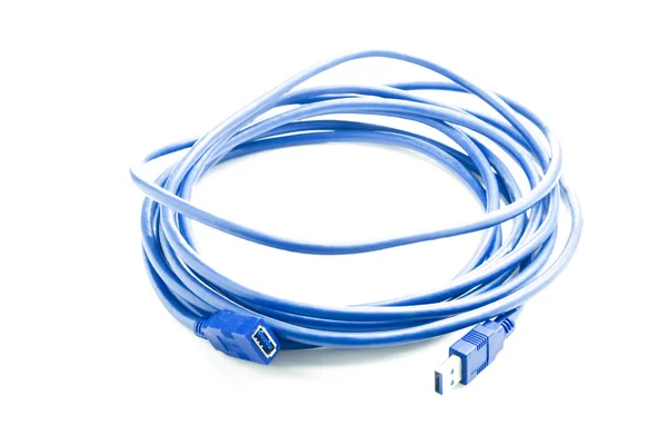 Blaues USB-Kabel — Stockfoto