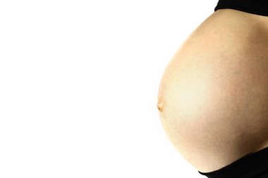 hamile karnı beyaz, üçüncü sömestr