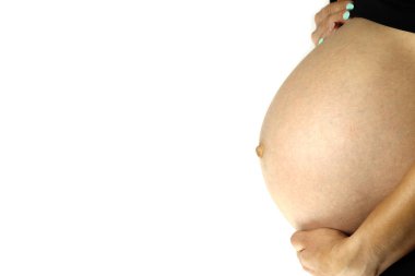 hamile karnı beyaz, üçüncü sömestr