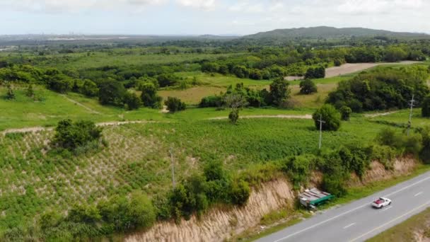 Drone Shot Vista Aerea Paesaggio Panoramico Della Natura Luogo Montagna — Video Stock