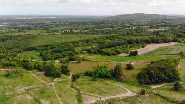 Drone Plano Vista Aérea Paisaje Escénico Naturaleza Montaña Bosque Lugar — Vídeos de Stock