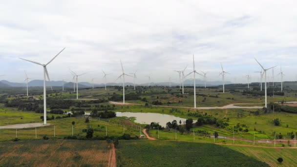 Drone Strzał Widok Lotu Ptaka Malowniczy Krajobraz Gospodarstwa Rolnego Wsi — Wideo stockowe