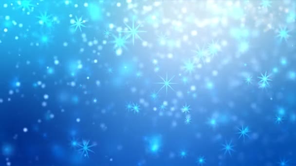 Streszczenie Tło Boże Narodzenie Zima Śnieg Spadają Cząstek Ciemnej Ziarna — Wideo stockowe