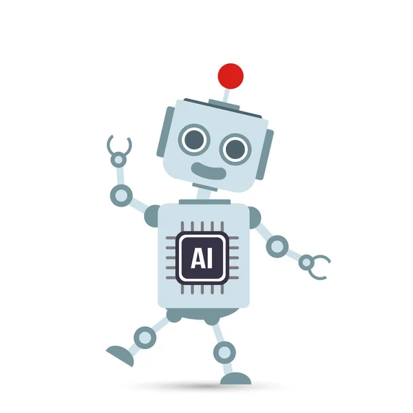 AI Artificial intelligence Technology robot cartoon design element vector illustration eps10