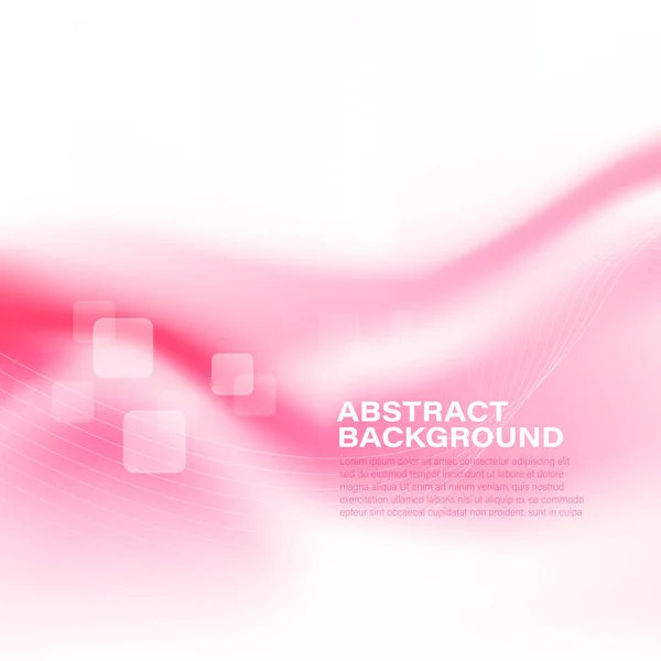 Abstract Achtergrond Vloeiende Licht Roze Witte Curve Mix Element Vector — Stockvector