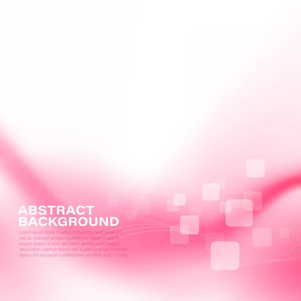 Abstract Achtergrond Vloeiende Licht Roze Witte Curve Mix Element Vector — Stockvector