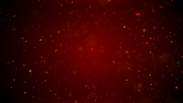 Fondo Abstracto Rojo Oscuro Con Partícula Borrosa Efecto Iluminación Con — Vídeo de stock