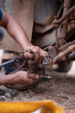 Lades kemiği kumanda kolu kamyon bölümünün sabitleme mekanik eller 