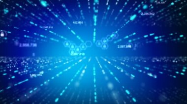 siyah ve tahıl işlenmiş ağ güvenlik kavramı için karanlık arka planda rasgele basamak numarası ile 3D yüzen Pad kilidi ve altıgen şekli