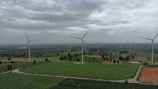 Drone Shot Vue Aérienne Paysage Pittoresque Agriculture Ferme Campagne — Video