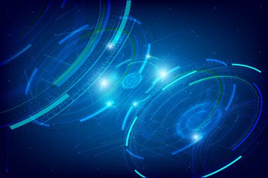 Soyut Hud teknoloji arka plan 003