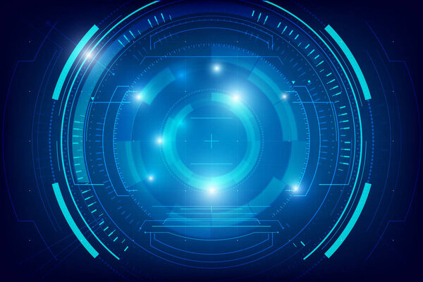 Abstract HUD technology background 005
