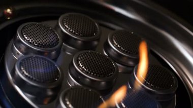 4 k uçağın shot Hava Manzara Rüzgar türbin elektrik üretimi eco için doğal ve temiz enerji 
